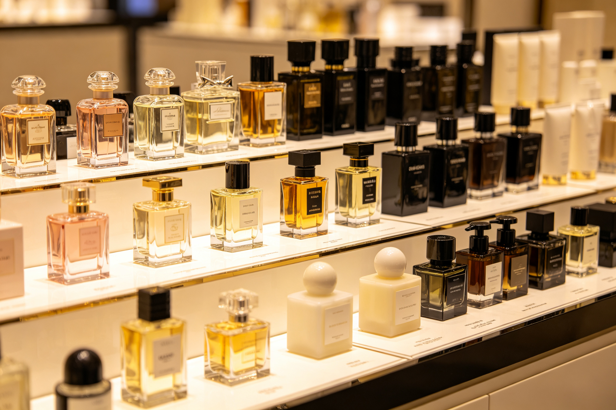 XK Perfume Factory Product Display
